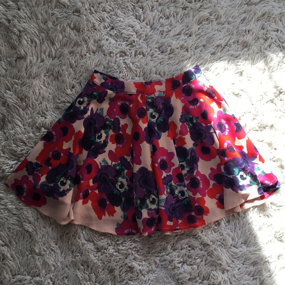 Nasty Gal floral skirt