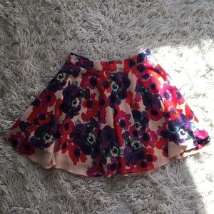 Nasty Gal floral skirt