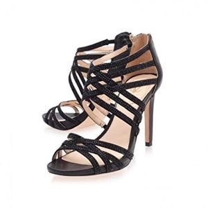 Vince Camuto Brigitte Black Strappy Heel Sandal 7M