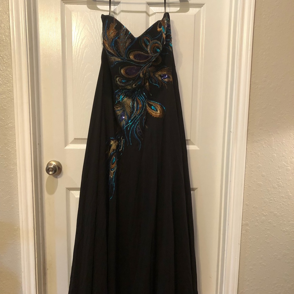 Formal Ballgown Peacock design