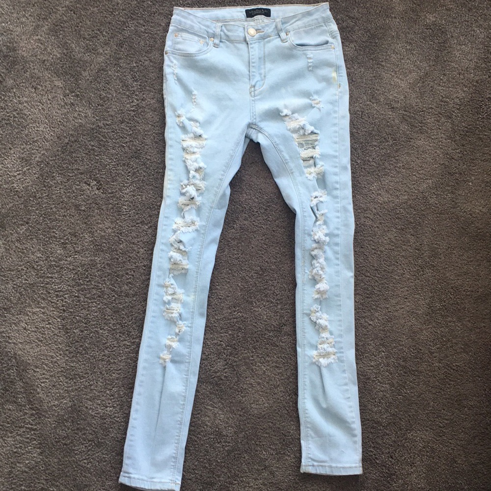 NWOT American Bazi high waisted light washed jeans