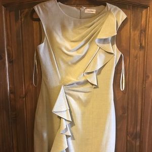 Grey ruffle CK dress