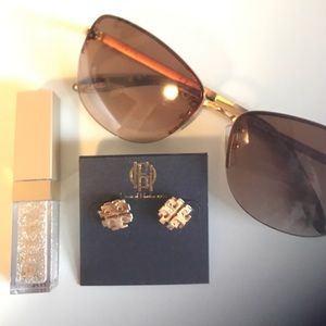 Tory Burch Logo Studs - Gold