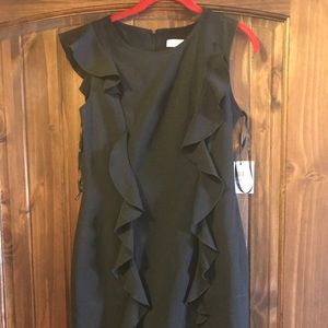 Black ruffle CK dress