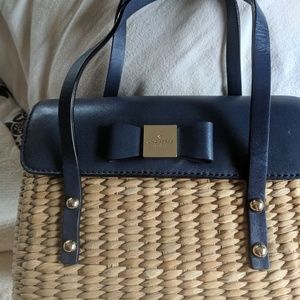 Kate Spade straw satchel