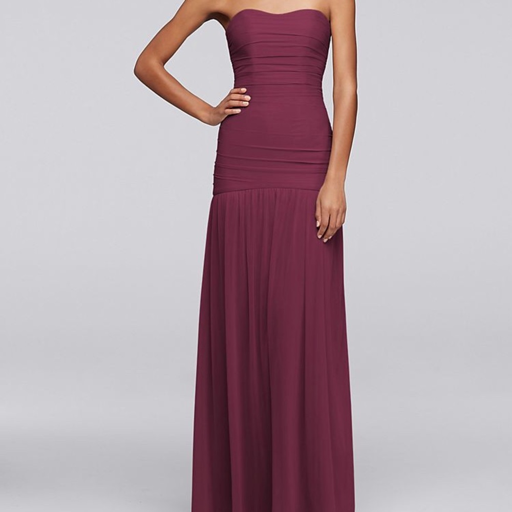 Bridesmaid dress- David’s bridal- WINE