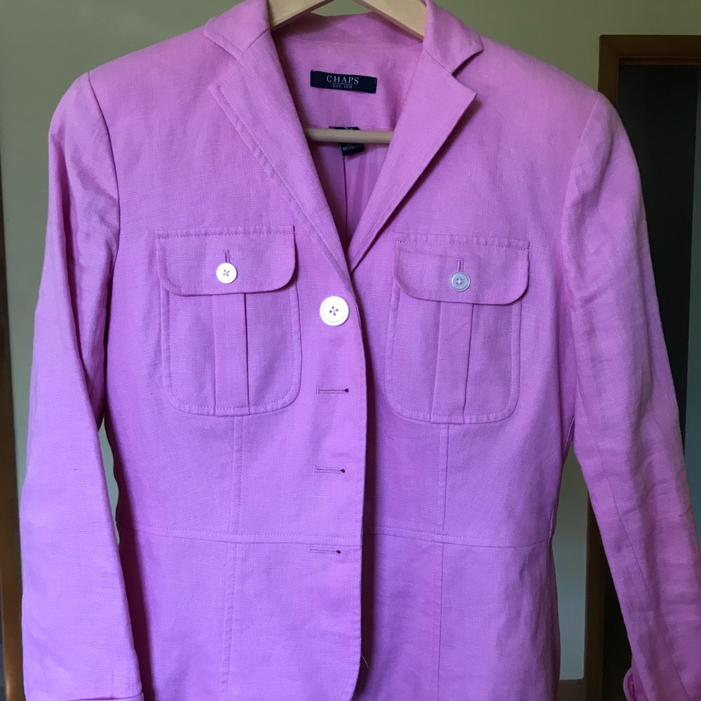 Chaps pink blazer