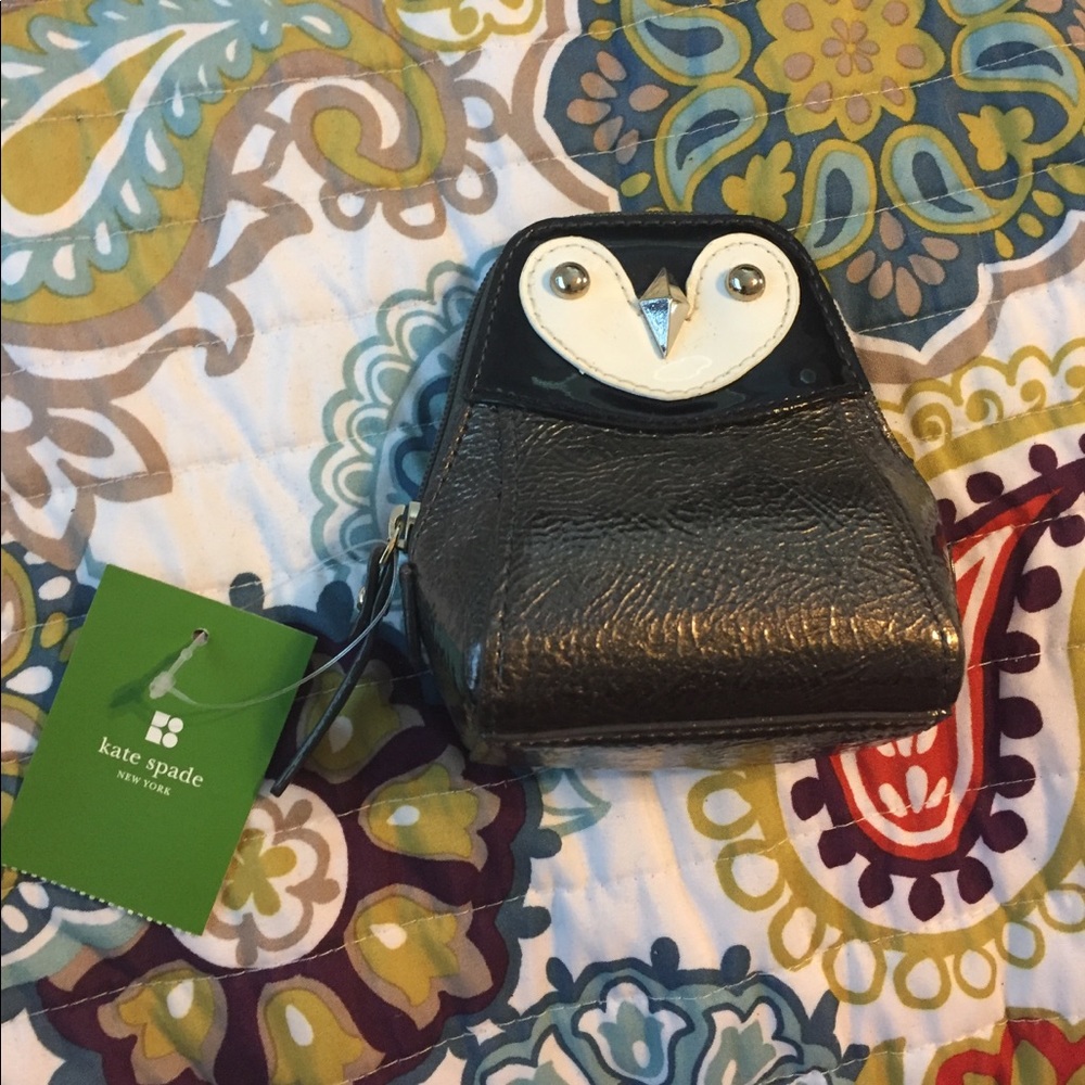 Kate spade penguin coin purse