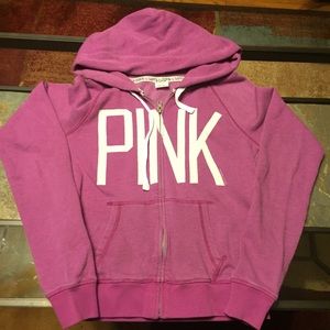 NWOT PINK Victoria Secret zip up jacket