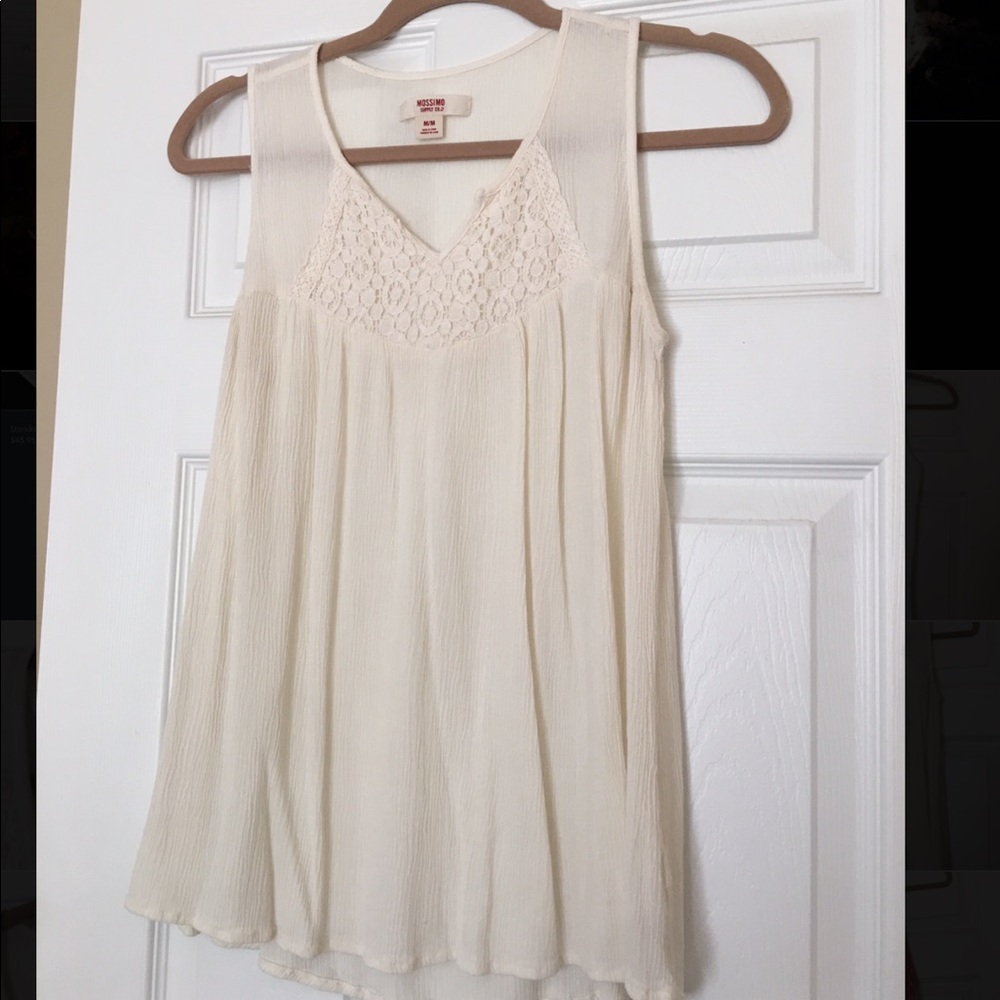 Tank top with embroidery