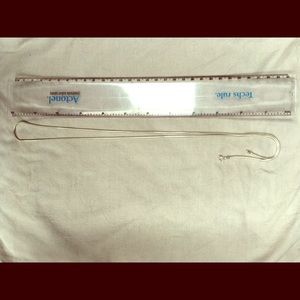 Sterling Silver thin rope necklace