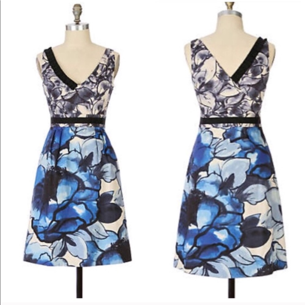 Anthropologie Indigo Garden Dress - 4