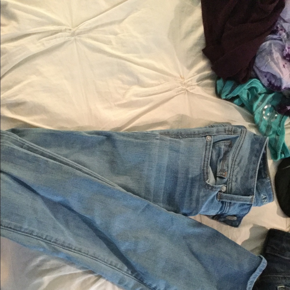 Light blue bellbottom jeans