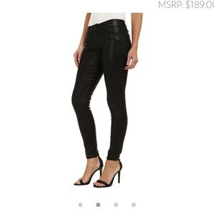 Joe's black coated "the vixen ankle" skinny jeans