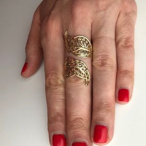 Golf “Leaf” Wrap Ring - Size 9
