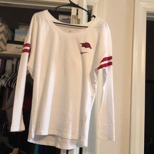 Nike women’s Arkansas Razorback long sleeve top