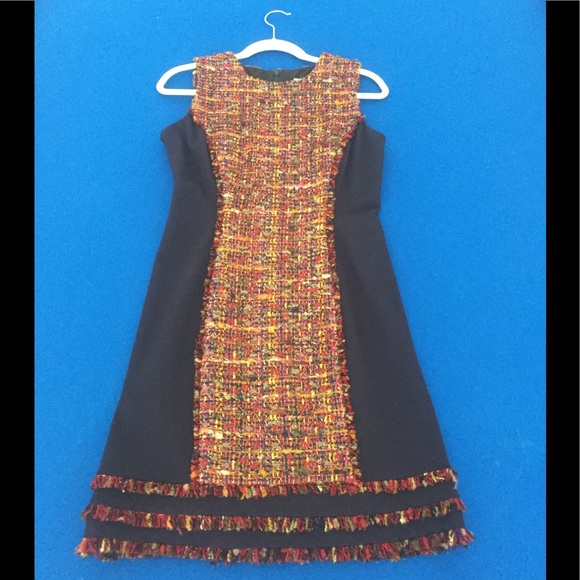 Diane Von Furstenberg Dresses & Skirts - Diane Von Furstenberg navy and multicolor dress- 6