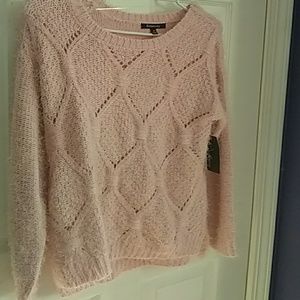 Pink long-sleeved blouse