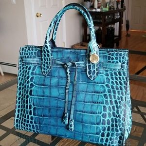Faux alligator tote