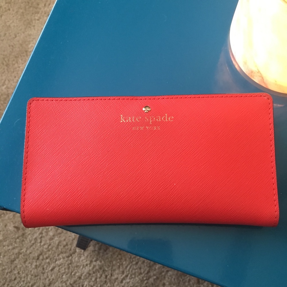 Kate Spade ♠️ Red Cameron Street Wallet