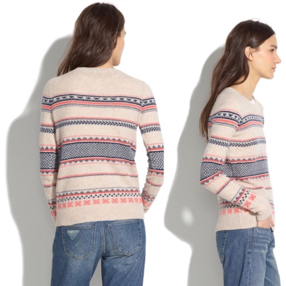 J. Crew Far Isle Knit Crew Neck Sweater - Picture 3 of 5