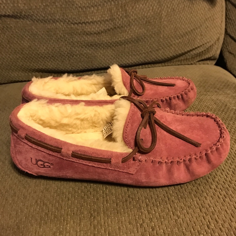 Pink UGG moccasins