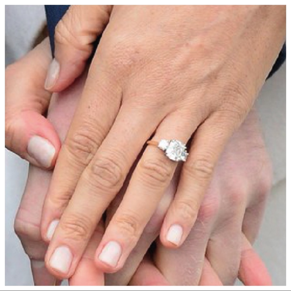 MEGHAN MARKLE Three Stone Engagement Ring