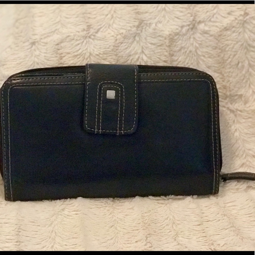 Black leather wallet