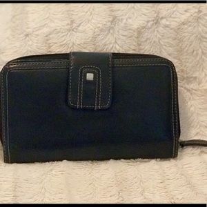 Black leather wallet