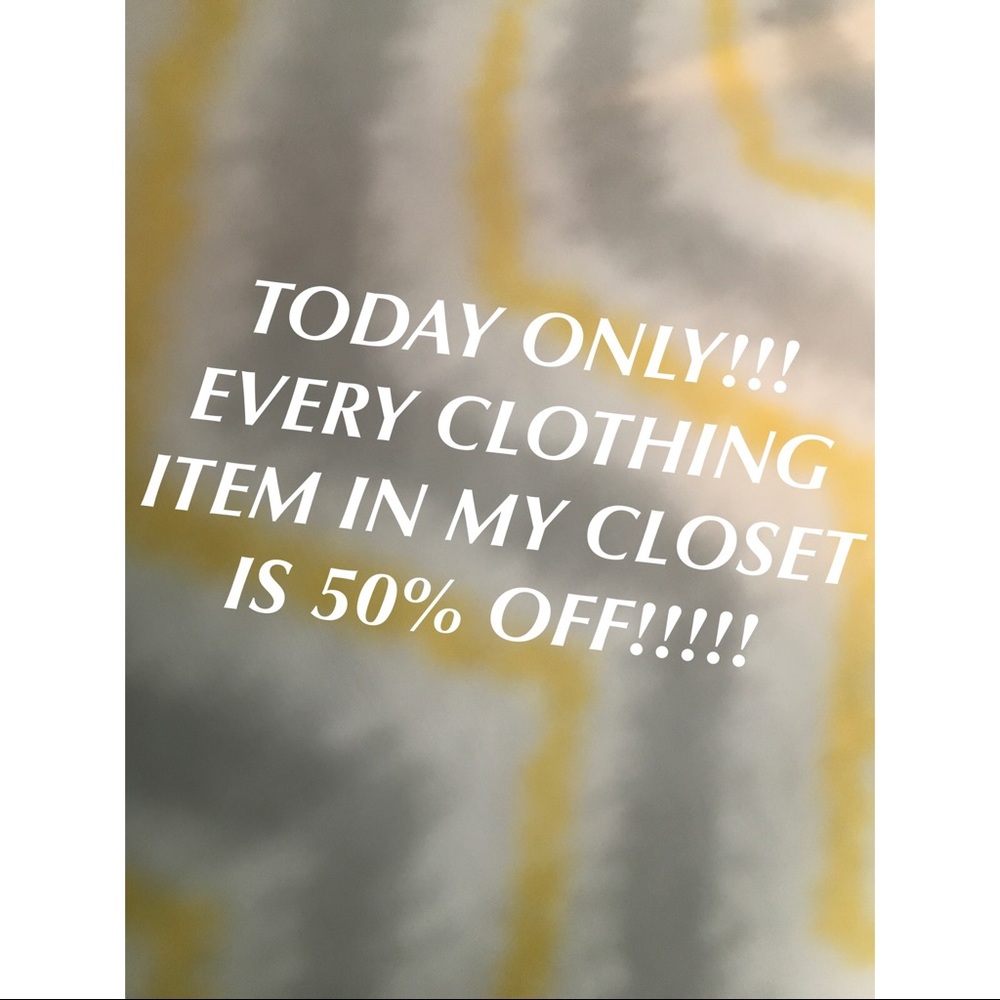 MOST CLOTHING ITEM IN MY CLOSET Are 50% OFF