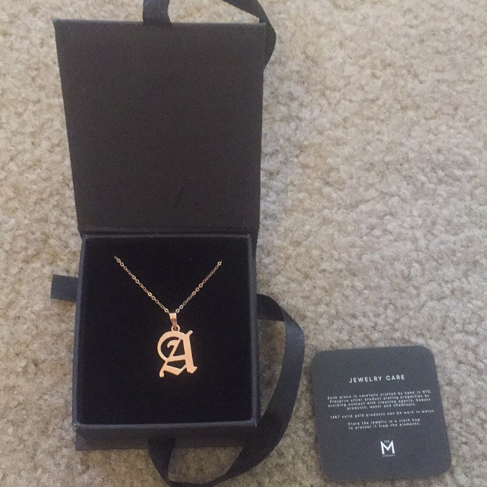 "Old English" initial pendant