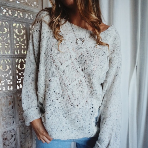 •Portland Knit Lace Sweater• - Picture 5 of 8