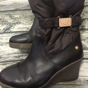 Chocolate Brown Uggs Rain Boots - authentic!