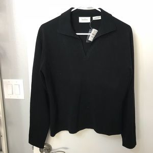 NWT Neiman Marcus cashmere collared sweater