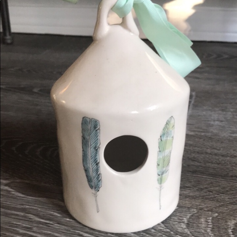 Rae Dunn Colorful Round Feather Birdhouse