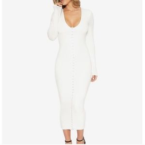 Naked wardrobe bodycon midi