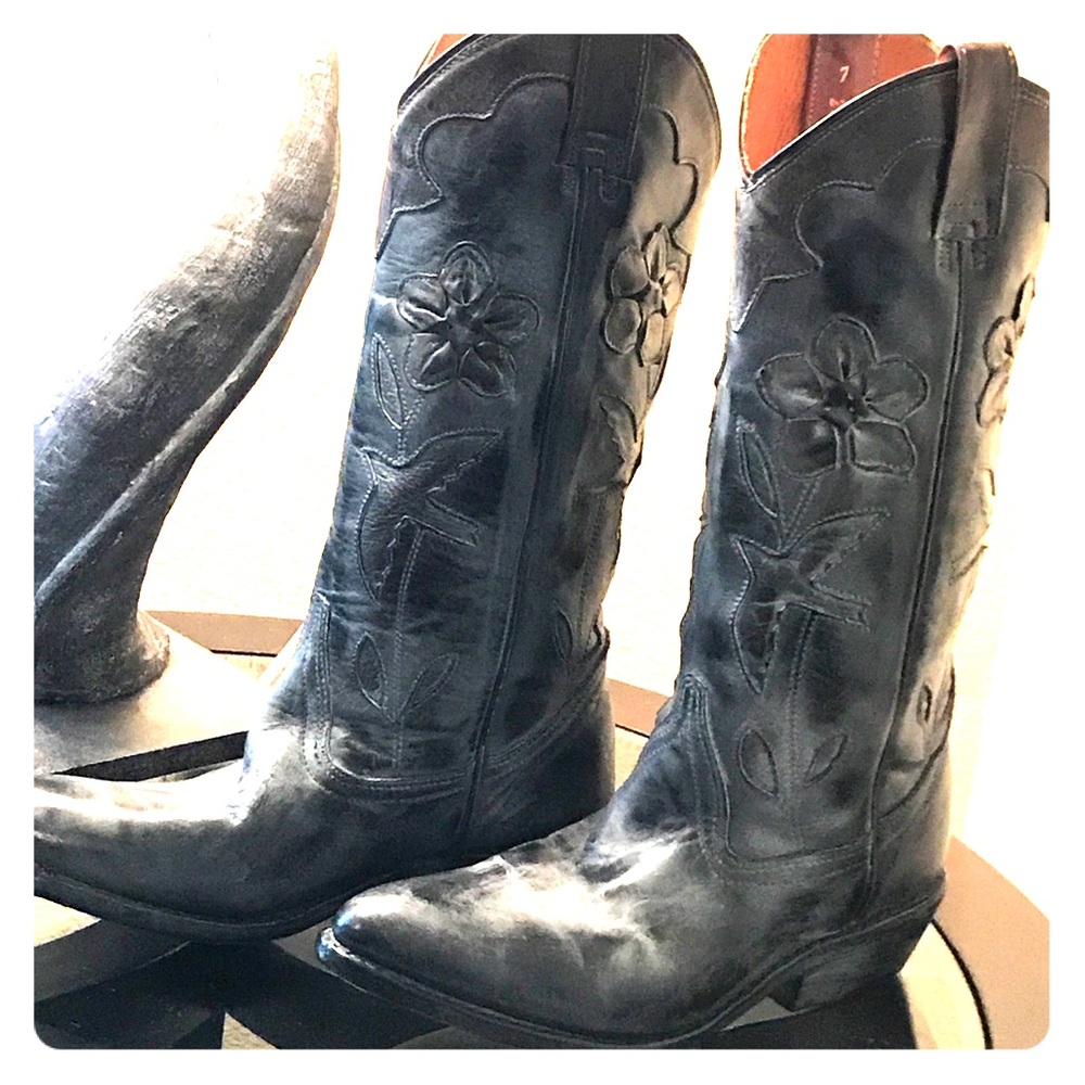 Oaktree cowboy boot in grey/pewter size 7