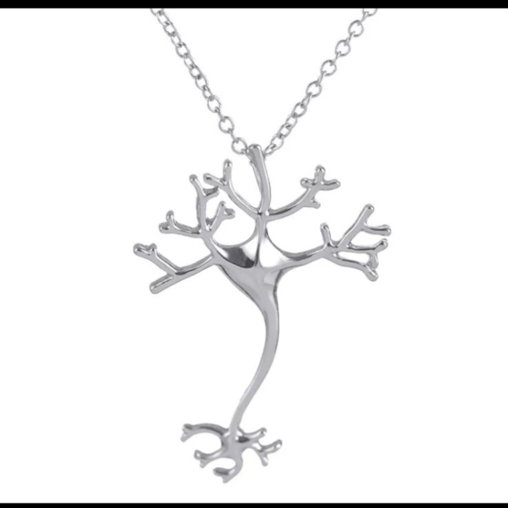 Science neuron brain cell necklace - cute nerdy