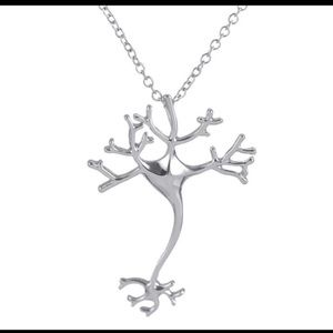 Science neuron brain cell necklace - cute nerdy