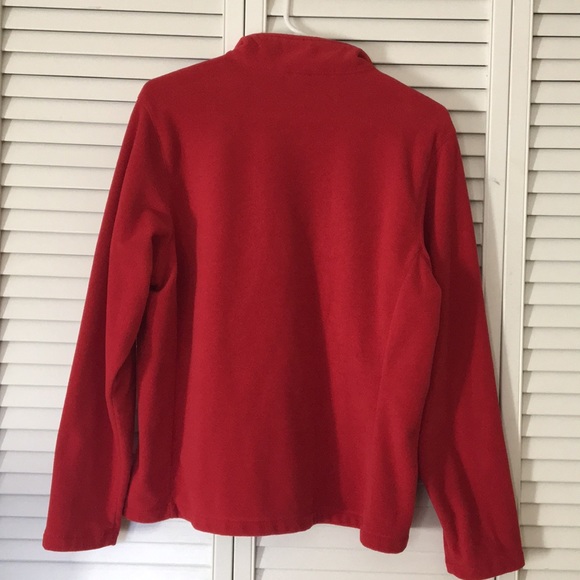 Comfortable Red Fleece Jacket - Picture 4 of 4