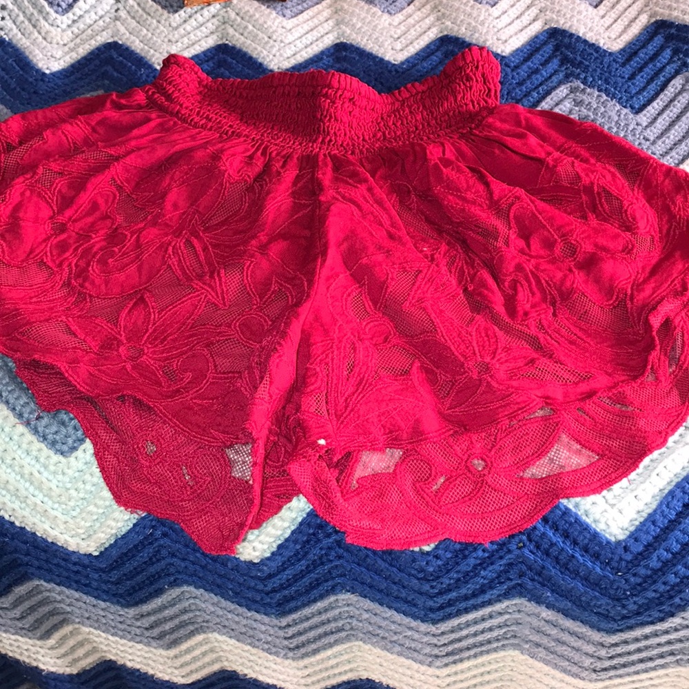 Free people hot pink shorts