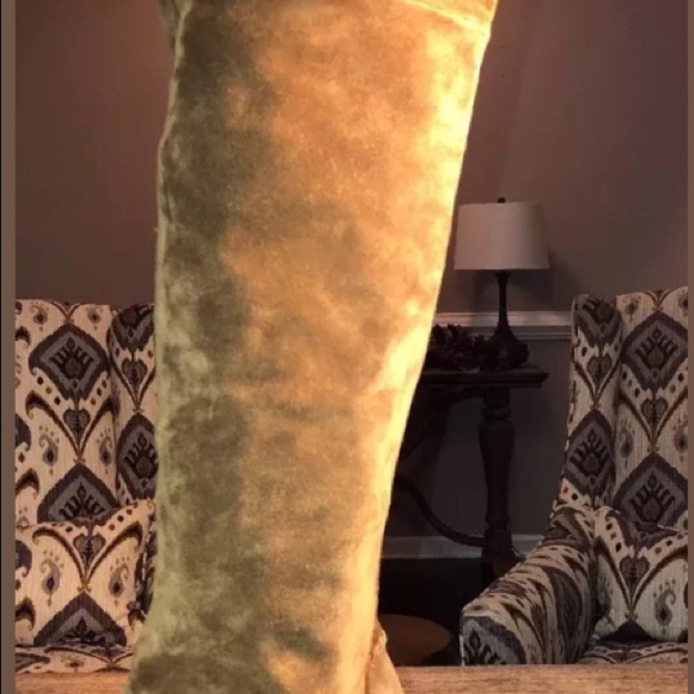 SOLD Barbara Bui Carmel Thigh High suede boots 7.5 - Picture 3 of 8