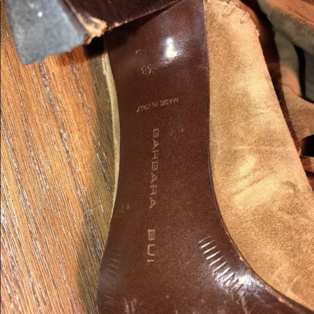 SOLD Barbara Bui Carmel Thigh High suede boots 7.5 - Picture 8 of 8