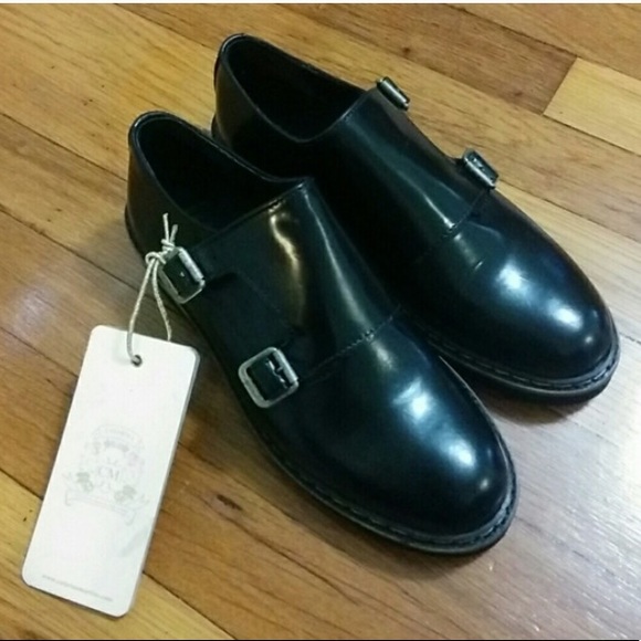 Catarina black leather monk strap oxford loafers - Picture 2 of 2