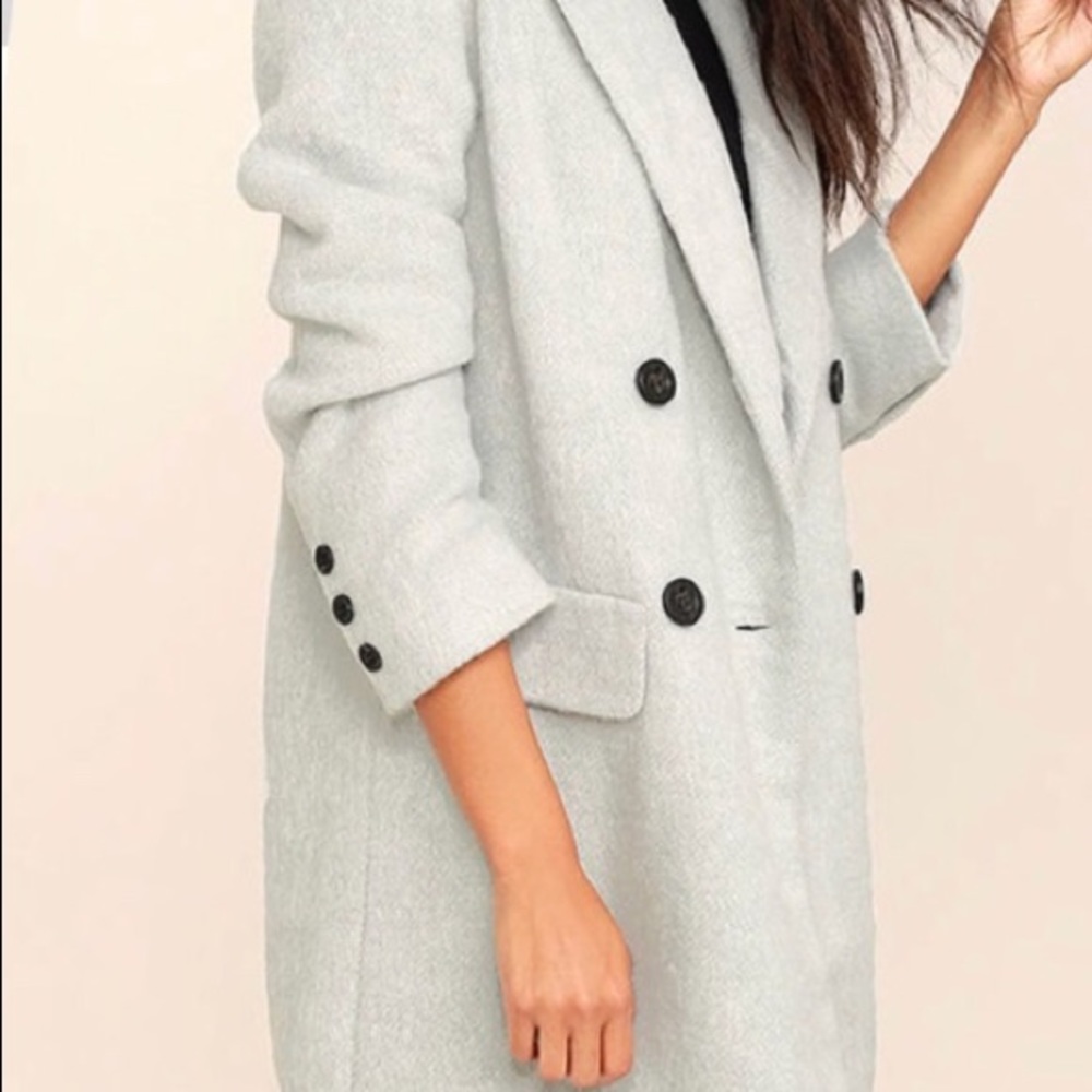 Lulus oversized gray coat