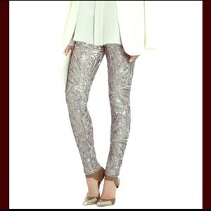 BCBGMaxazria Selby Sequin Glacier Combo Leggings