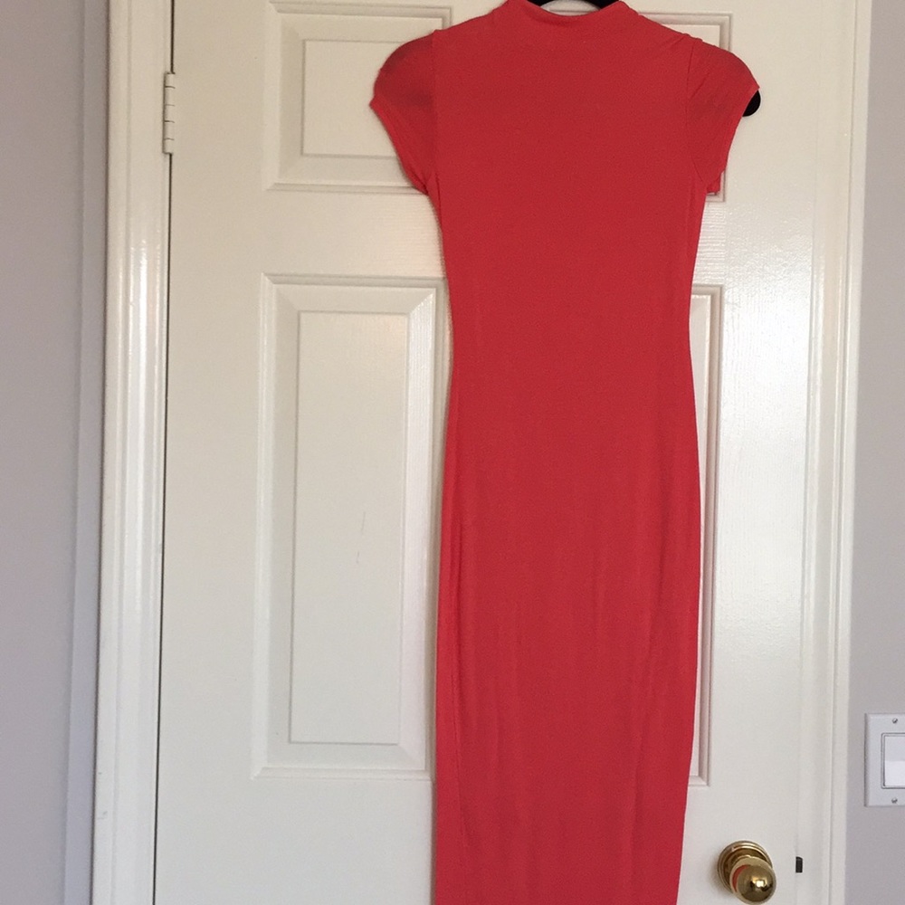 Coral long dress