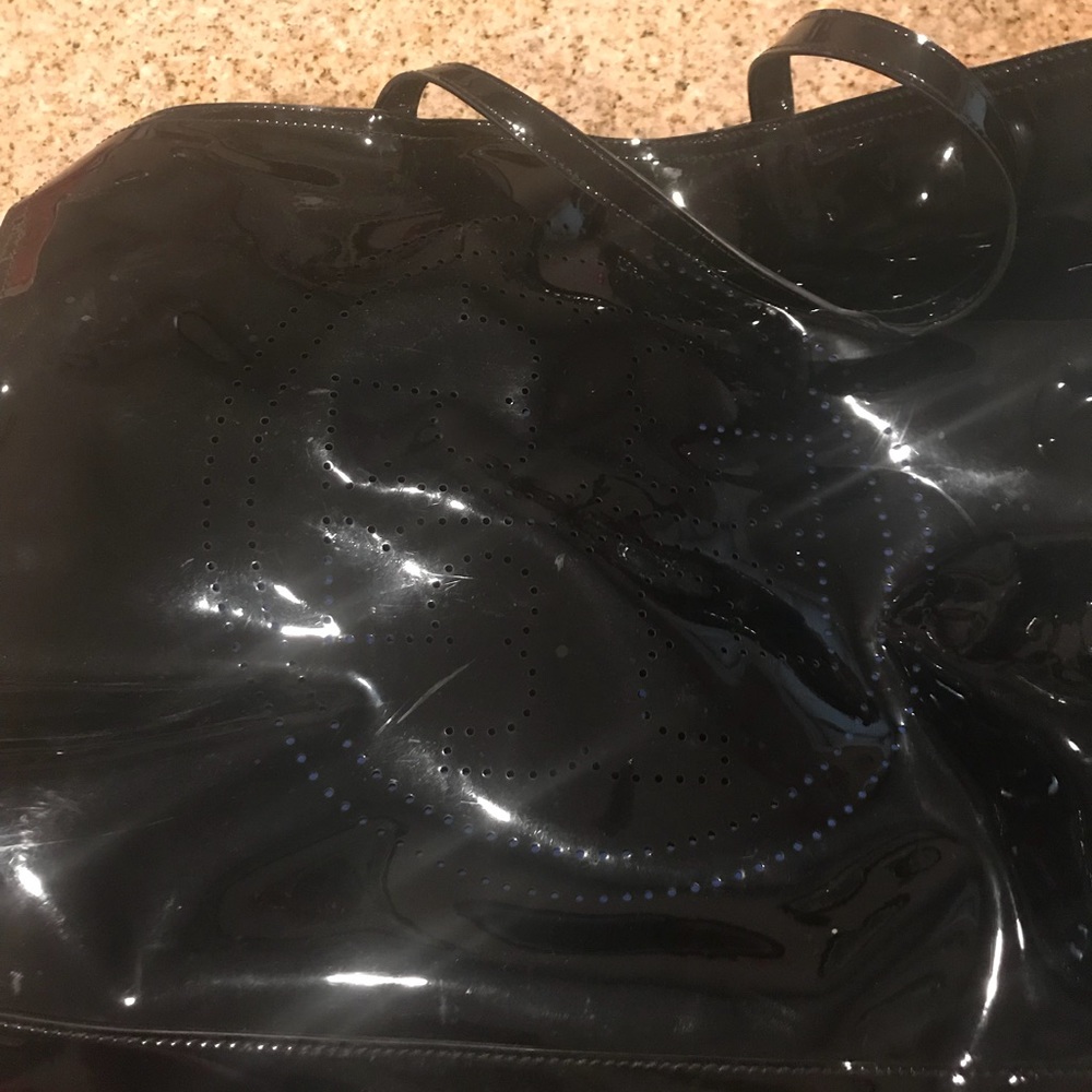 Tory Burch patent leather tote