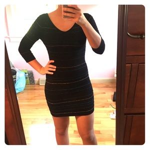 Tight, stretchy, mini dress