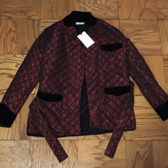 NWT August Field Jacket (shiny auburn red/black) - Picture 1 of 6